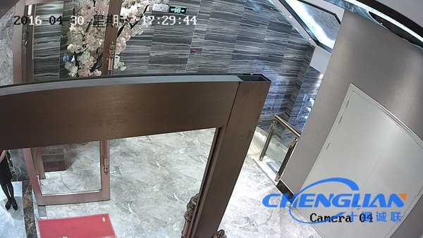 龍城公館酒店二樓門(mén)口監(jiān)控